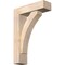 Ekena Millwork Thorton Block Smooth Bracket w/ Offset Brace, Douglas Fir, 5 1/2"W x 18"D x 26"H BKT0604X18X26THR05SDF - alternate 1